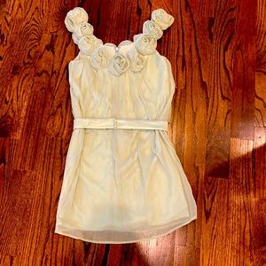 Lela Rose mint green rosette dress